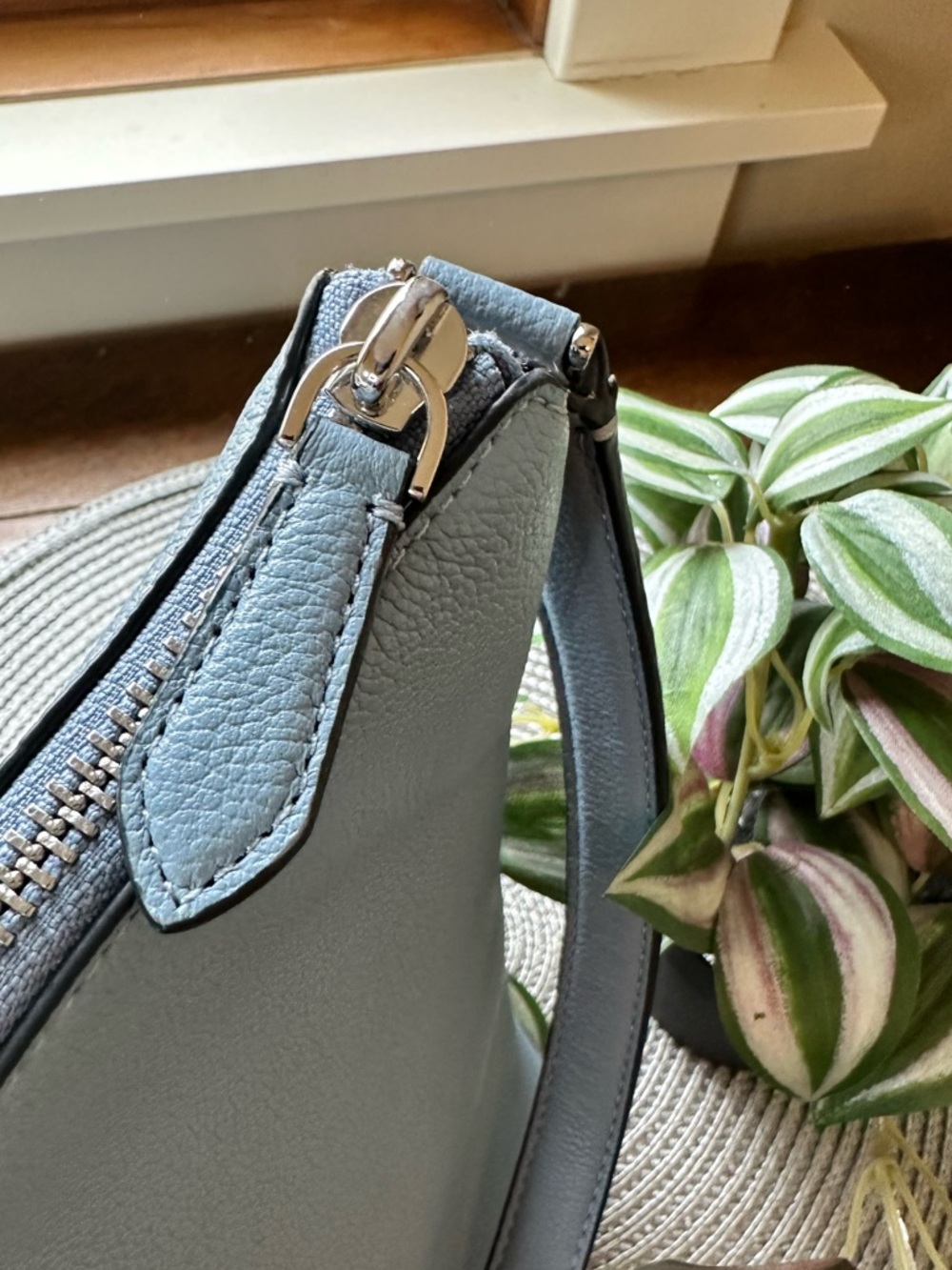 kate spade Smooth Blue Leather Shoulder Bag - Picture 8 of 11